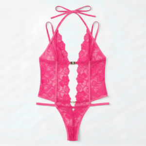 Body Lencería Encaje rosa Colección "ROSES"
