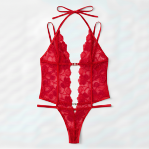 Body Lencería Encaje rojo Colección "ROSES"
